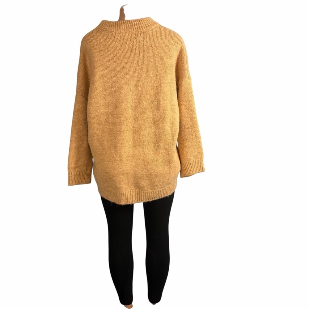 MNG Mango Cozy Women's Oversized Sweater in Warm Tan - Picture 5 of 8
